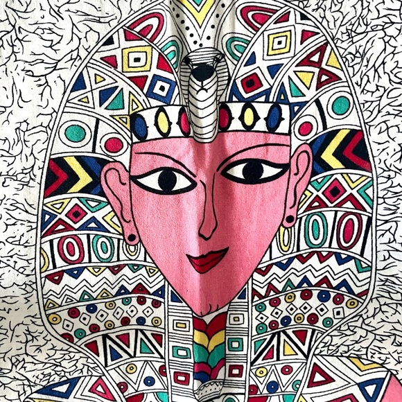 🇿🇦 vintage handmade Egyptian short sleeved geometric tunic top - Picture 16 of 16